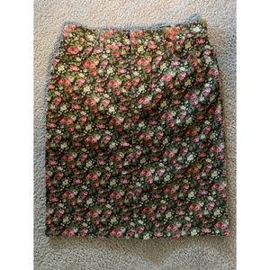 Corduroy Pencil Skirt